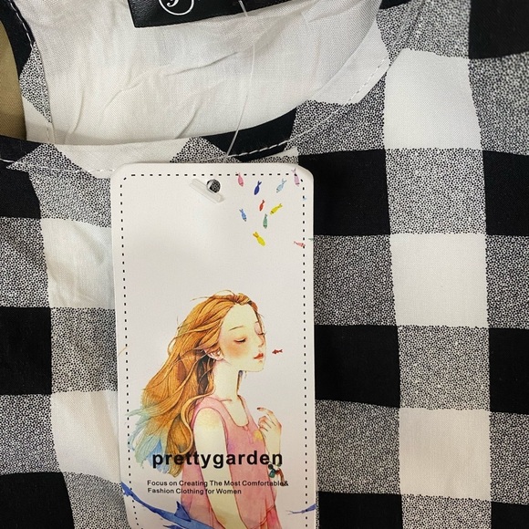 Pretty Garden Buffalo Plaid Dress size Large - Picture 10 of 10